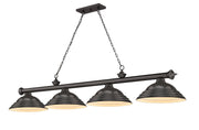 Z-Lite - 2306-4BRZ-SBRZ - Four Light Billiard - Cordon - Bronze