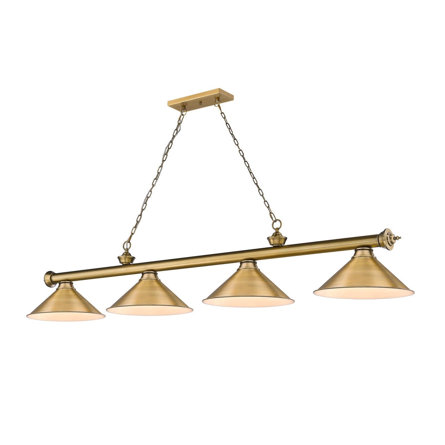 Z-Lite - 2306-4RB-RB15 - Four Light Billiard - Cordon - Rubbed Brass