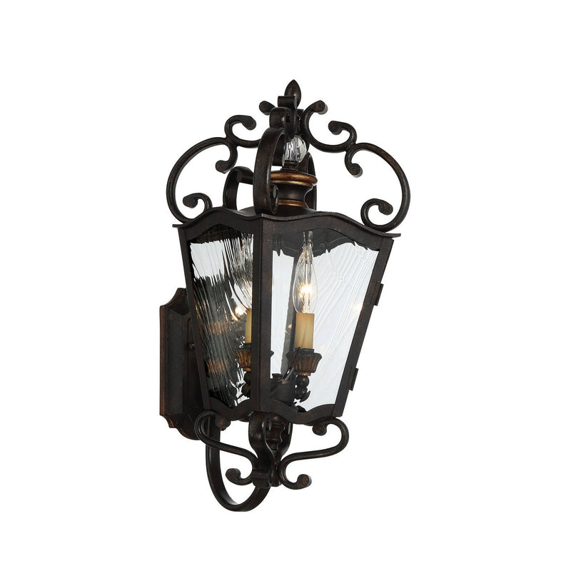 Minka-Lavery - 9332-270 - Two Light Outdoor Lantern - Brixton Ivy - Terraza Village Aged Patina W/