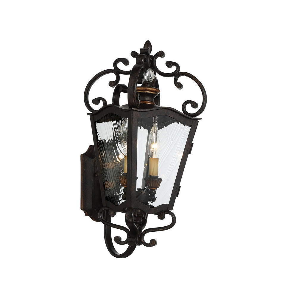 Minka-Lavery - 9332-270 - Two Light Outdoor Lantern - Brixton Ivy - Terraza Village Aged Patina W/