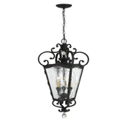 Minka-Lavery - 9334-661 - Three Light Outdoor Chain Hung - Brixton Ivy - Coal W/Honey Gold Highlight