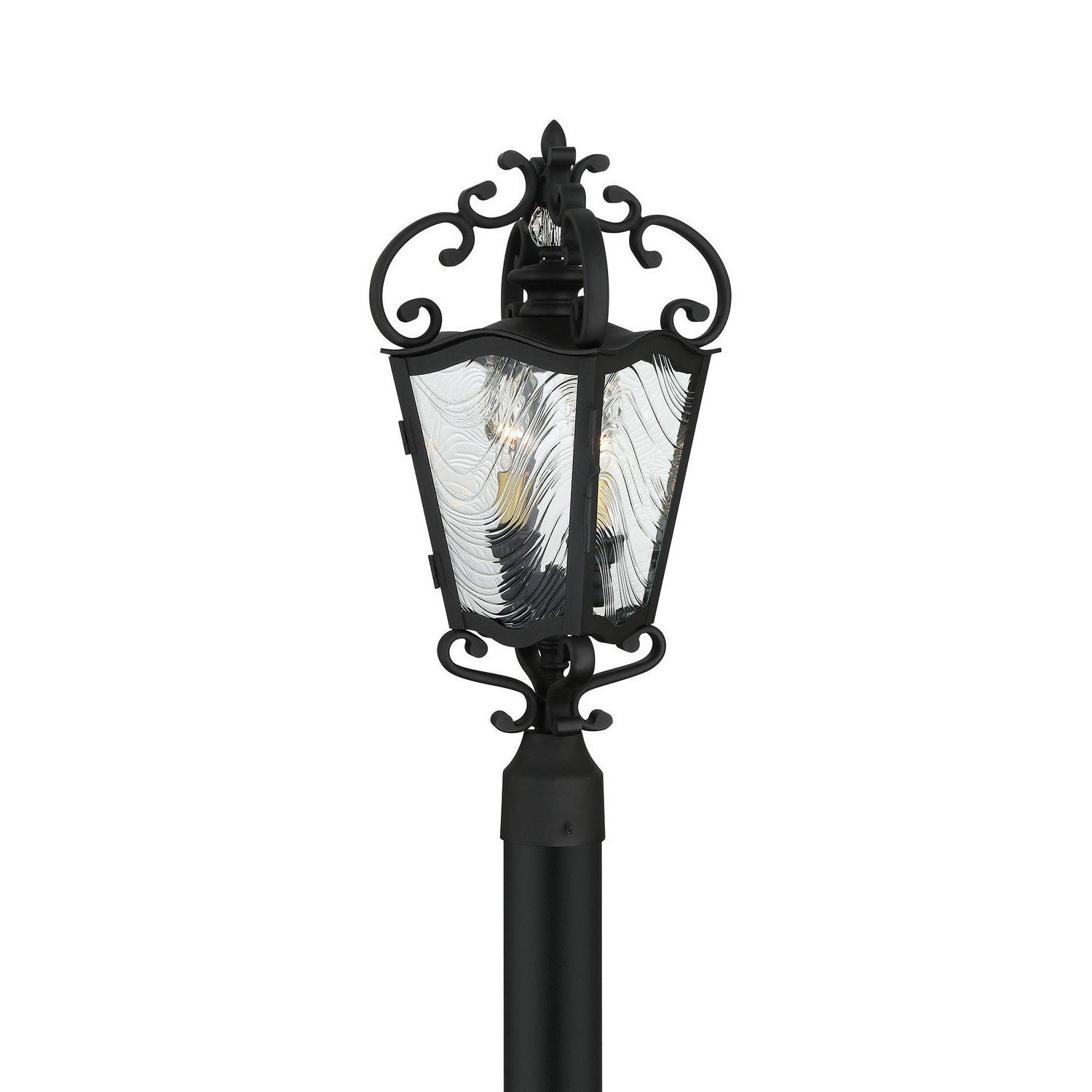 Minka-Lavery - 9335-661 - Two Light Outdoor Post Mount - Brixton Ivy - Coal W/Honey Gold Highlight