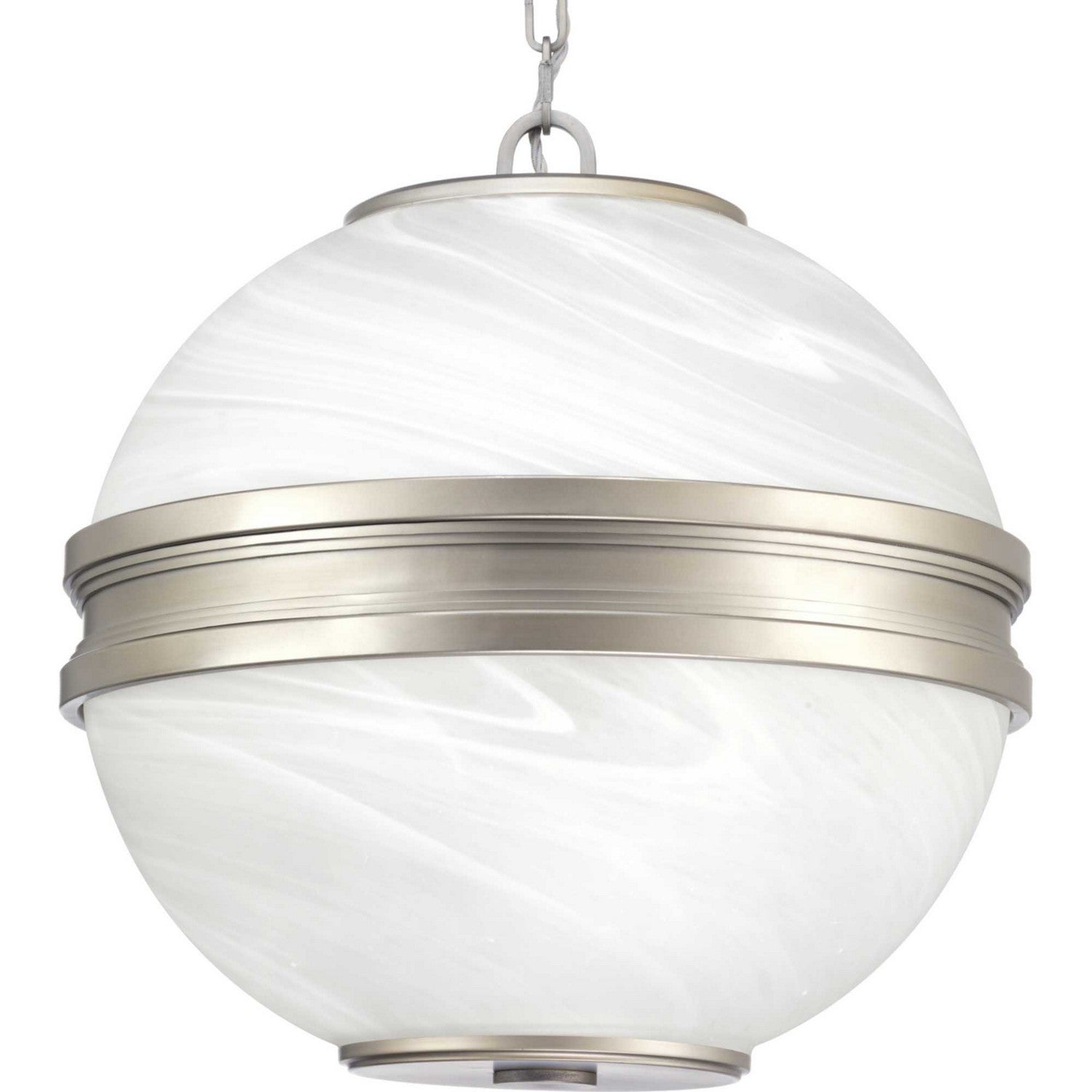 Progress Lighting - P500204-081 - Three Light Pendant - Point Dume-Moonrise - Antique Nickel