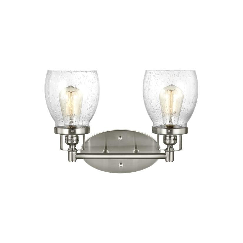 Generation Lighting - 4414502EN7-962 - Two Light Wall / Bath - Belton - Brushed Nickel