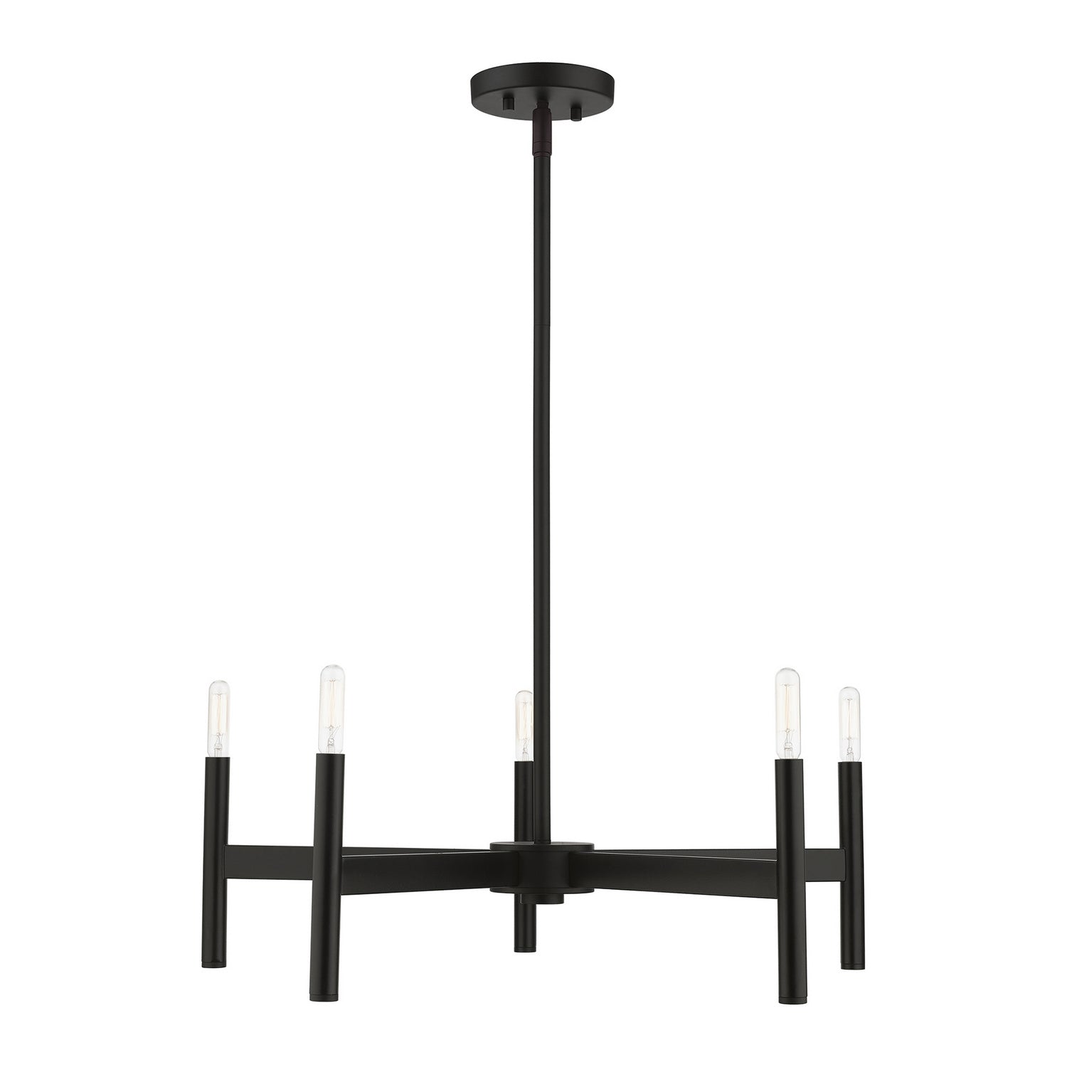 Livex Lighting - 51175-04 - Five Light Chandelier - Copenhagen - Black
