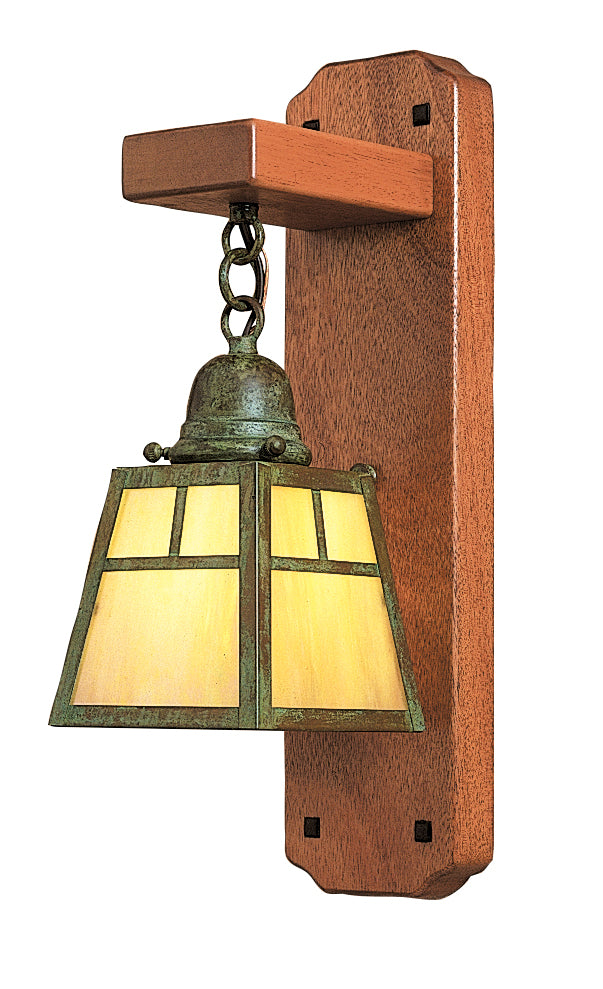 Arroyo - AWS-1TGW-VP - One Light Wall Mount - A-Line - Verdigris Patina