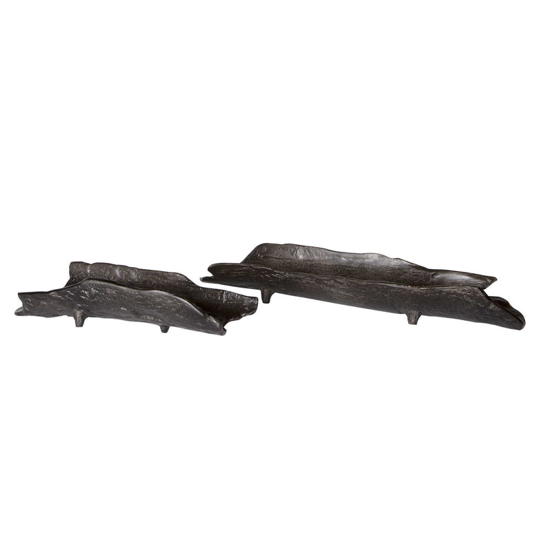 Uttermost - 17593 - Trays S/2 - Caryn - Dark Black Nickel