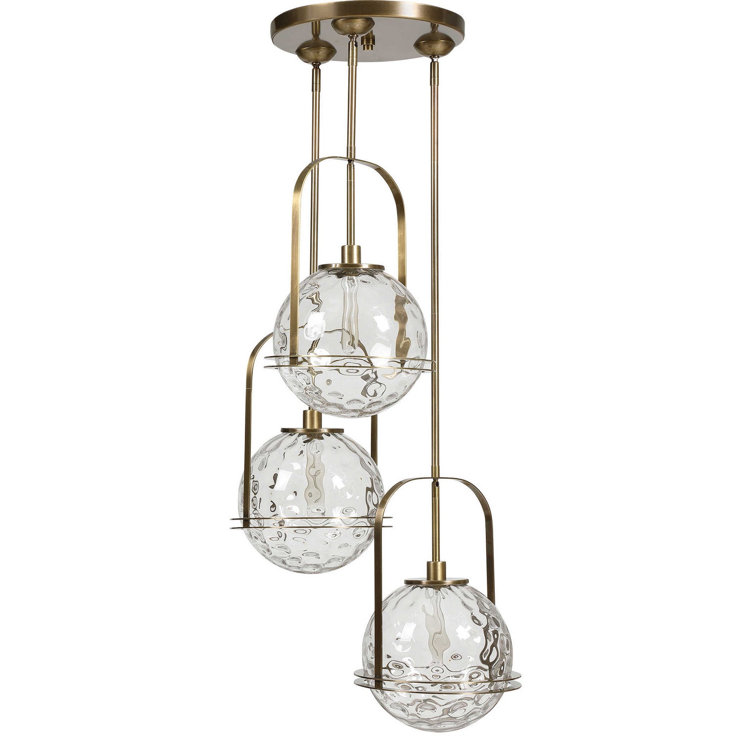 Uttermost - 21541 - Three Light Pendant - Mimas - Antique Brass