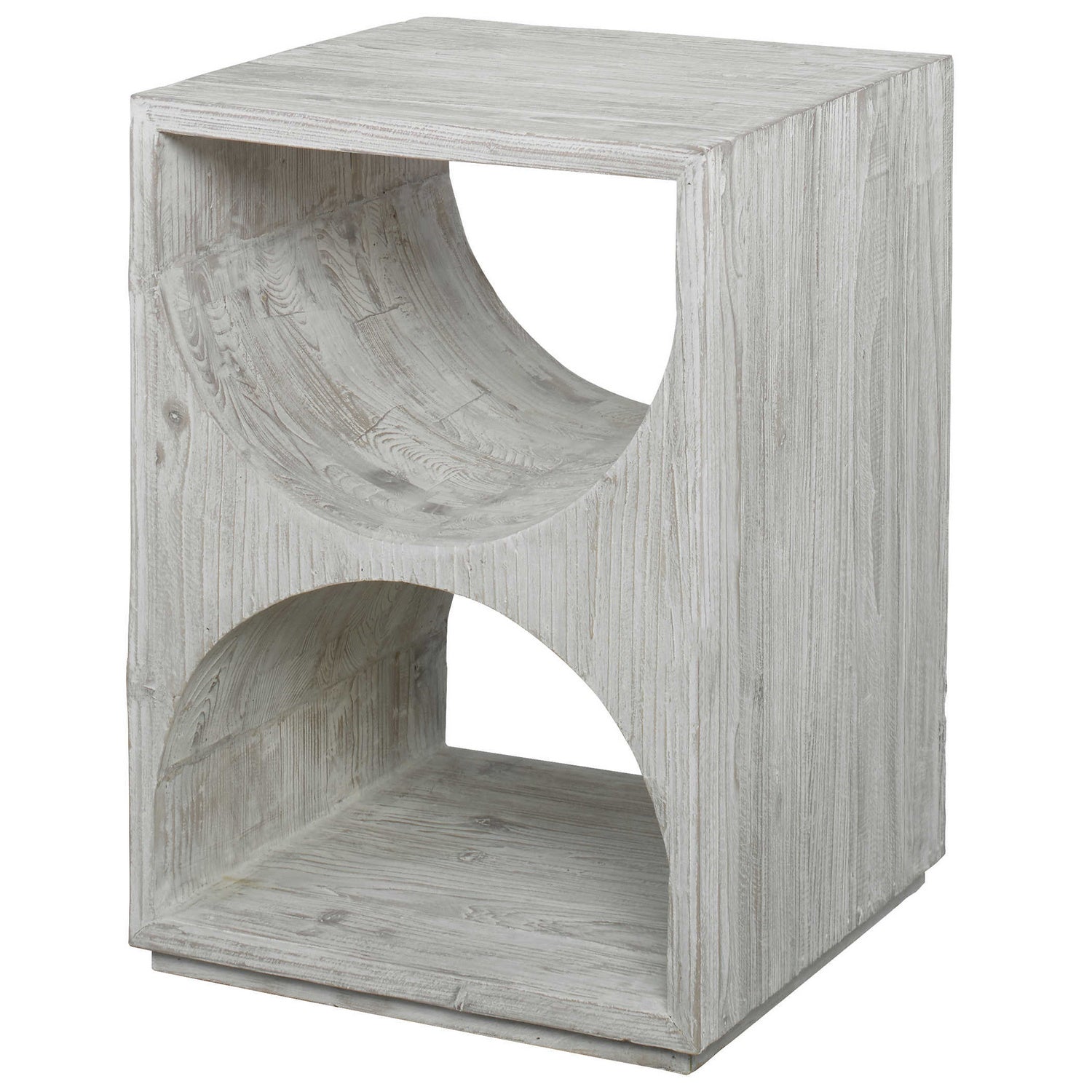 Uttermost - 24969 - Side Table - Hans - Distressed Ivory