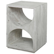Uttermost - 24969 - Side Table - Hans - Distressed Ivory