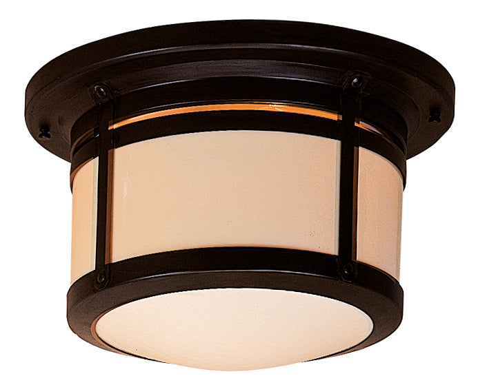 Arroyo - BCM-12CR-BZ - Two Light Flush Mount - Berkeley - Bronze
