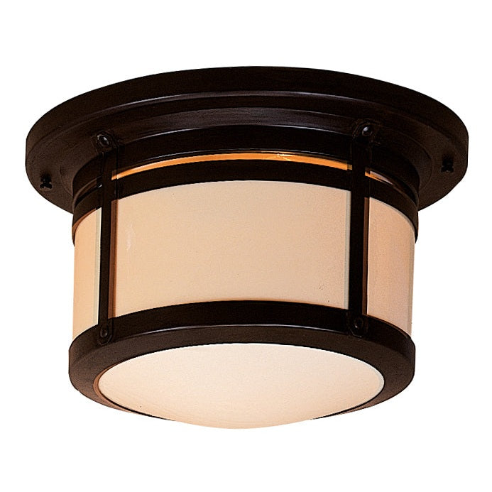 Arroyo - BCM-12CR-BZ - Two Light Flush Mount - Berkeley - Bronze