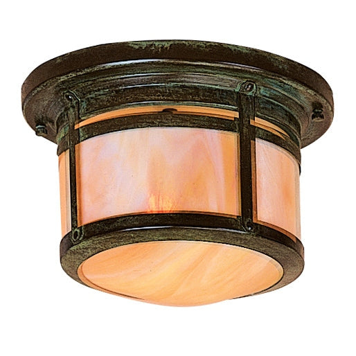 Arroyo - BCM-8GW-VP - One Light Flush Mount - Berkeley - Verdigris Patina