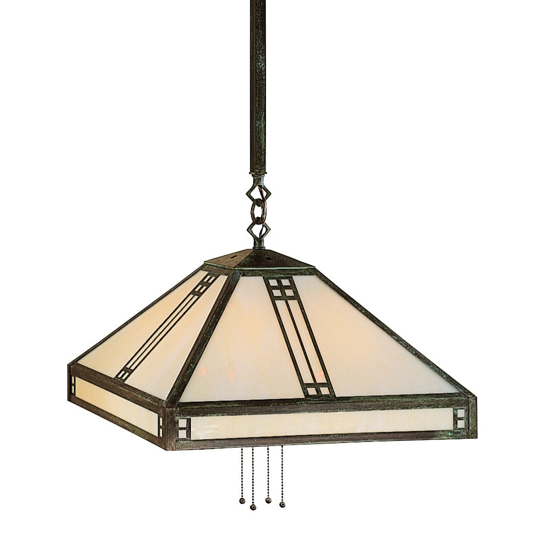 Arroyo - PSH-18OF-VP - Four Light Pendant - Prairie - Verdigris Patina