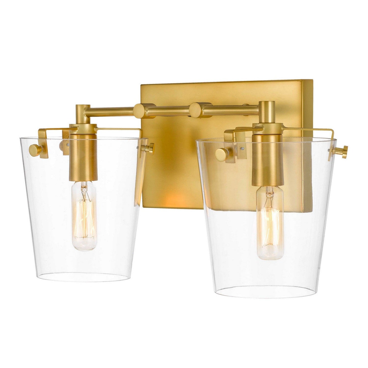 Varaluz - 351B02BLSB - Two Light Bath - Arlo - Black/Satin Brass