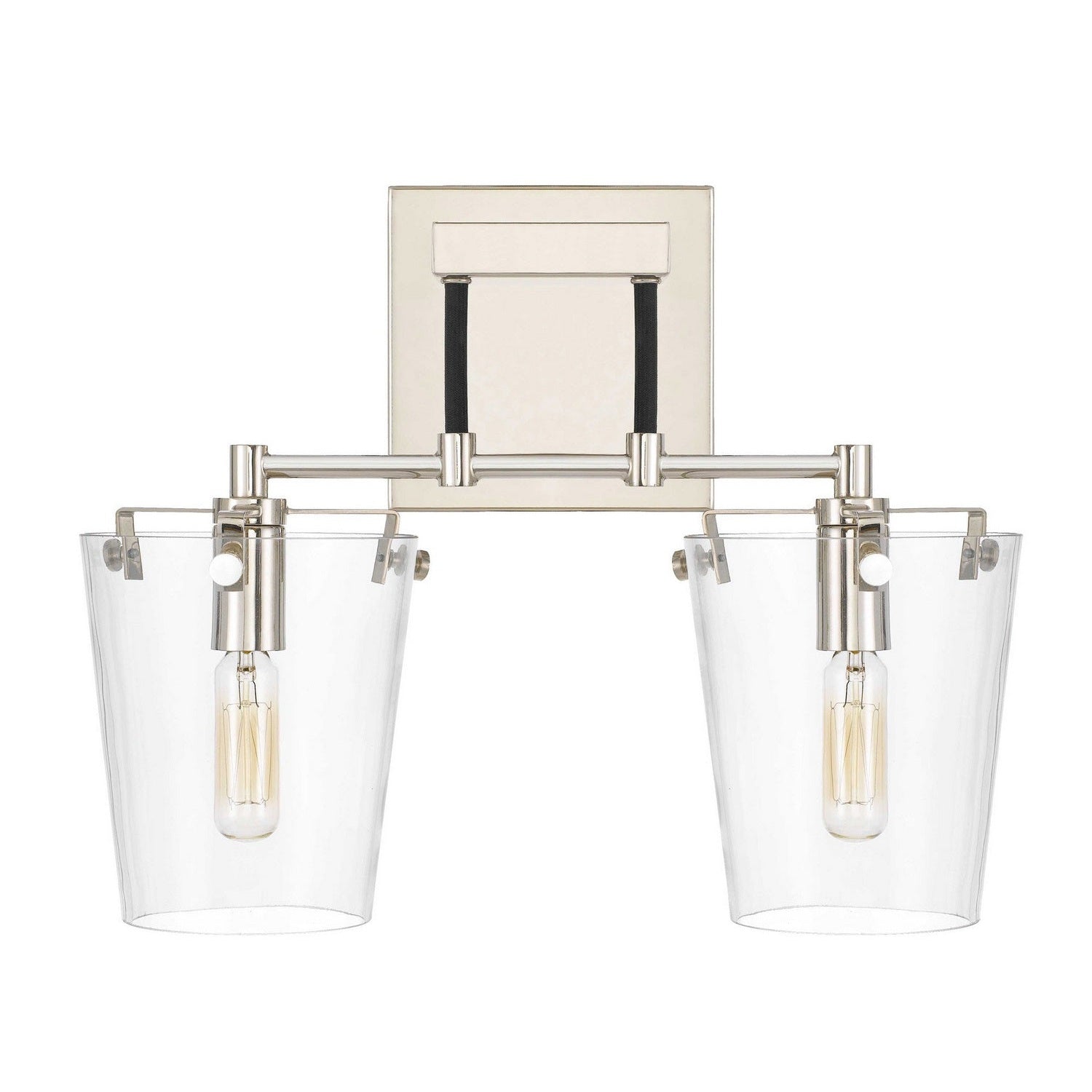 Varaluz - 351K02BLPN - Two Light Wall Sconce - Arlo - Black/Polished Nickel