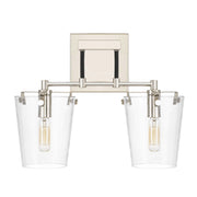 Varaluz - 351K02BLPN - Two Light Wall Sconce - Arlo - Black/Polished Nickel