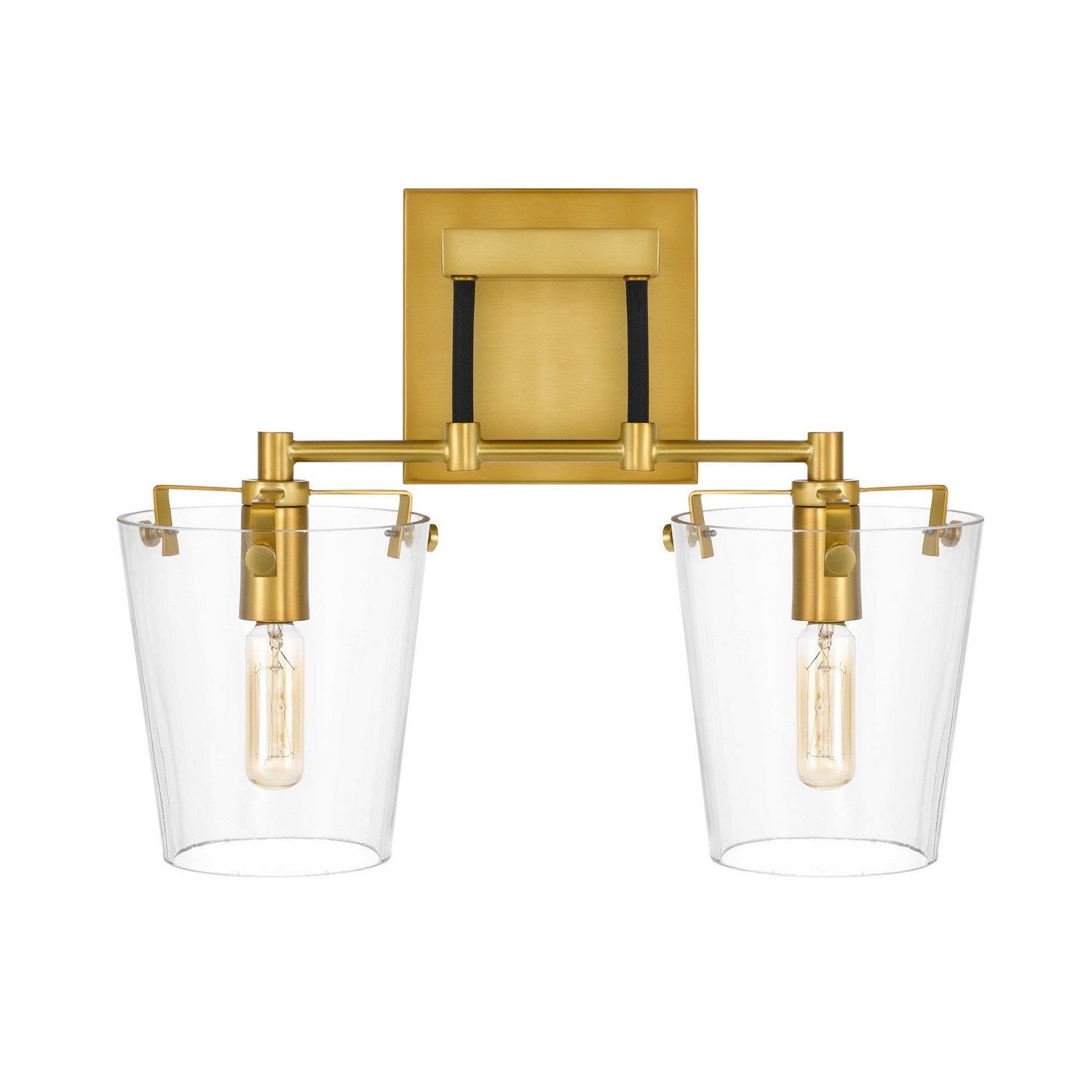 Varaluz - 351K02BLSB - Two Light Wall Sconce - Arlo - Black/Satin Brass