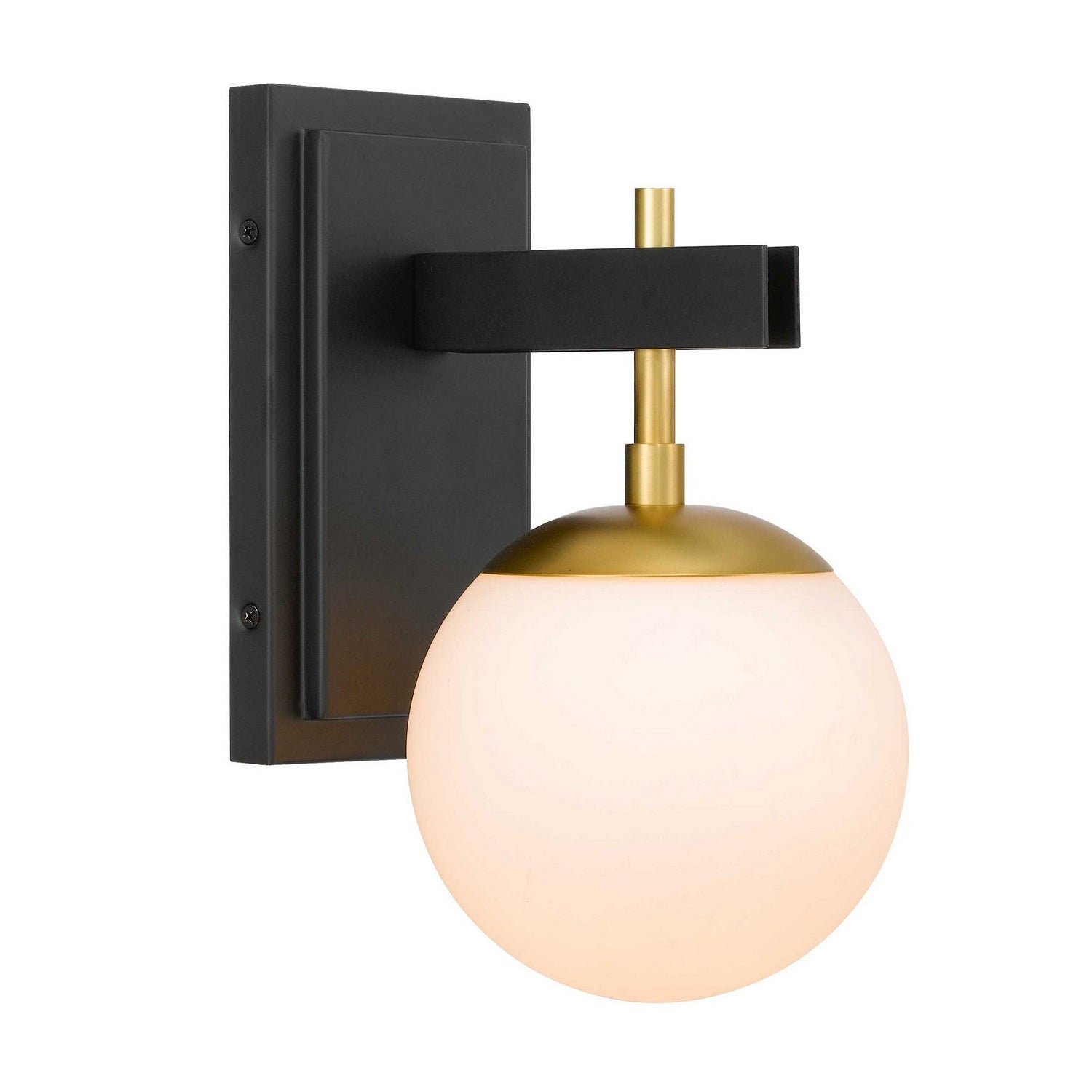 Varaluz - 352B01BLSB - One Light Bath - Allie - Black/Satin Brass