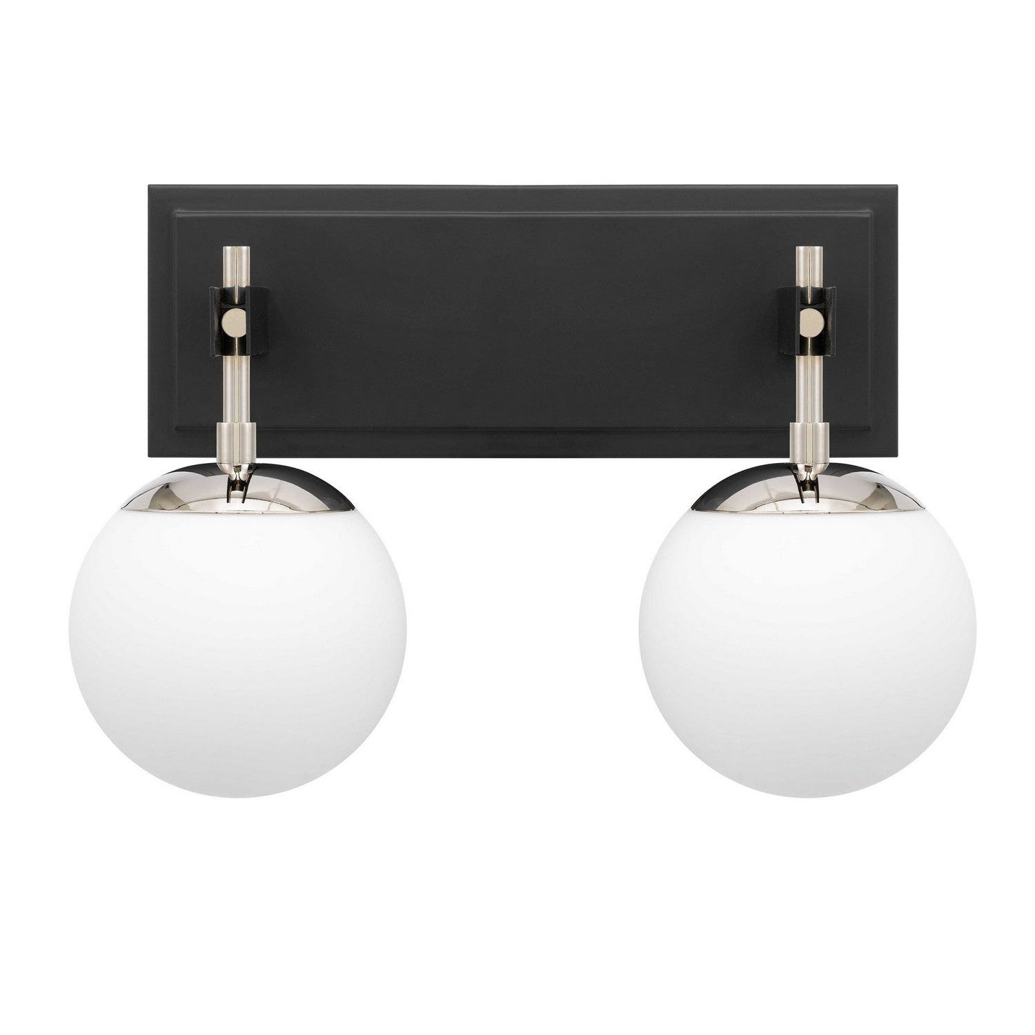 Varaluz - 352B02BLPN - Two Light Bath - Allie - Black/Polished Nickel
