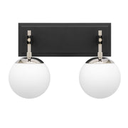 Varaluz - 352B02BLPN - Two Light Bath - Allie - Black/Polished Nickel