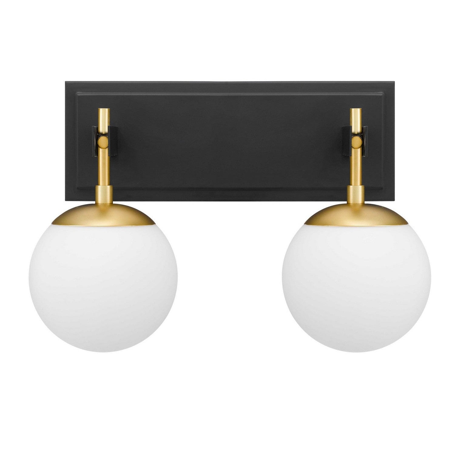 Varaluz - 352B02BLSB - Two Light Bath - Allie - Black/Satin Brass