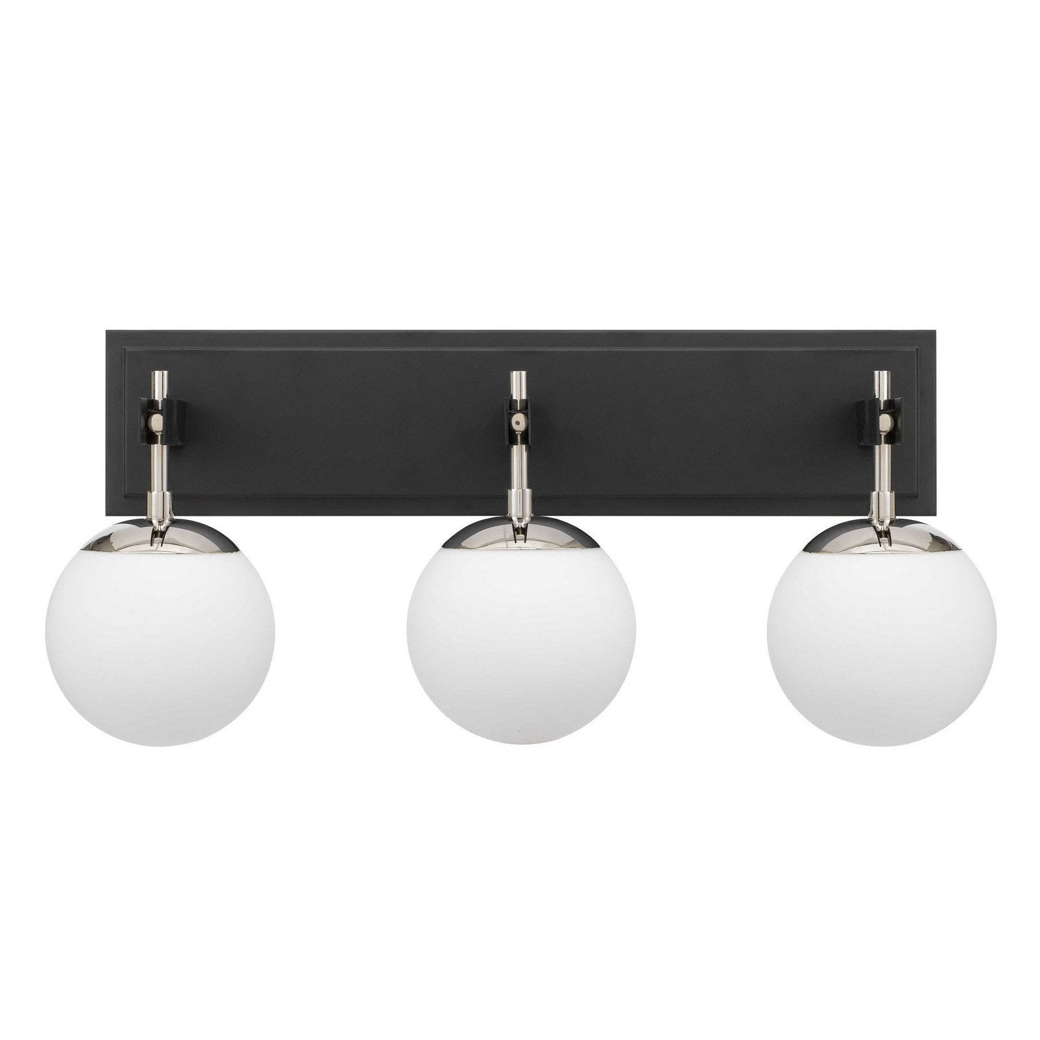 Varaluz - 352B03BLPN - Three Light Bath - Allie - Black/Polished Nickel