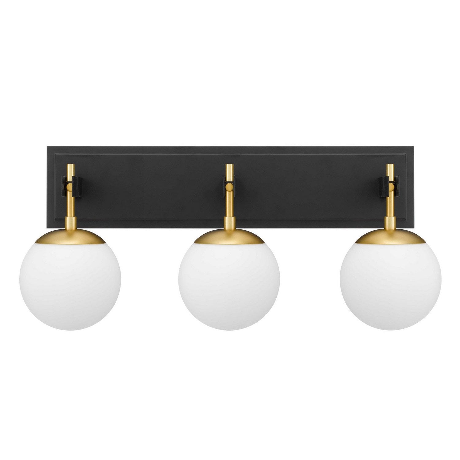 Varaluz - 352B03BLSB - Three Light Bath - Allie - Black/Satin Brass