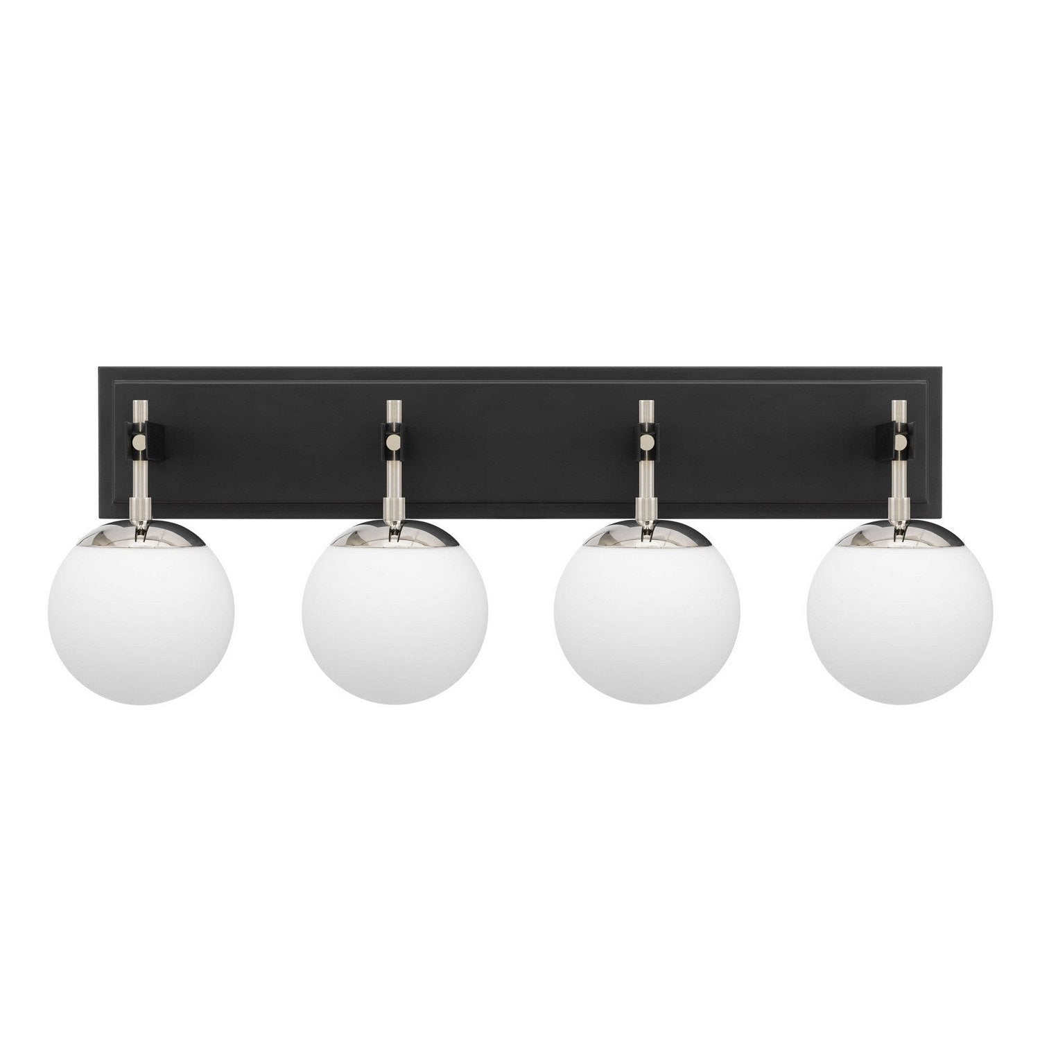 Varaluz - 352B04BLPN - Four Light Bath - Allie - Black/Polished Nickel