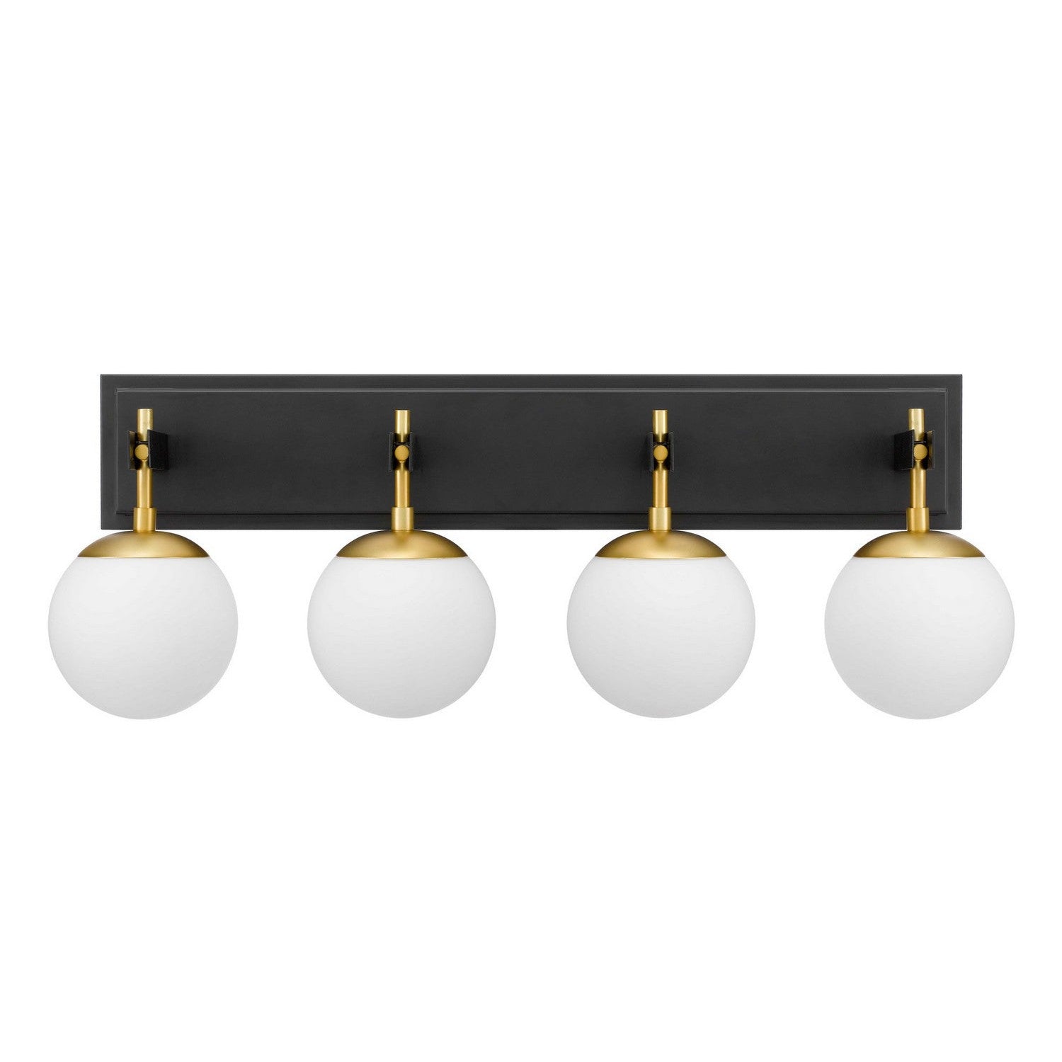 Varaluz - 352B04BLSB - Four Light Bath - Allie - Black/Satin Brass