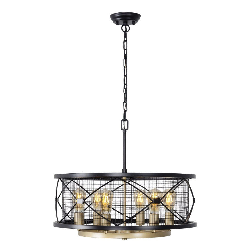 Varaluz - 612620 - Six Light Pendant - Harlequin - Warm Bronze/Gold