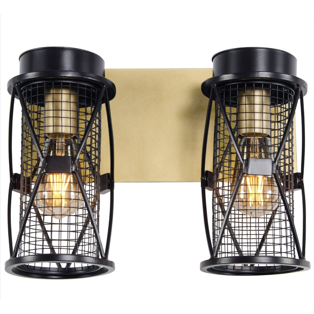 Varaluz - 612640 - Two Light Bath - Harlequin - Warm Bronze/Gold