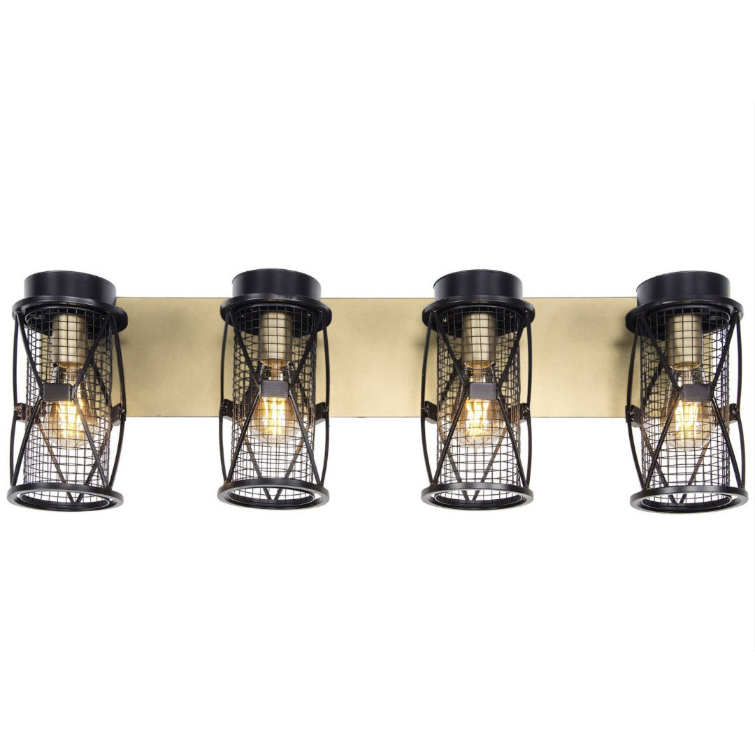 Varaluz - 612660 - Four Light Bath - Harlequin - Warm Bronze/Gold