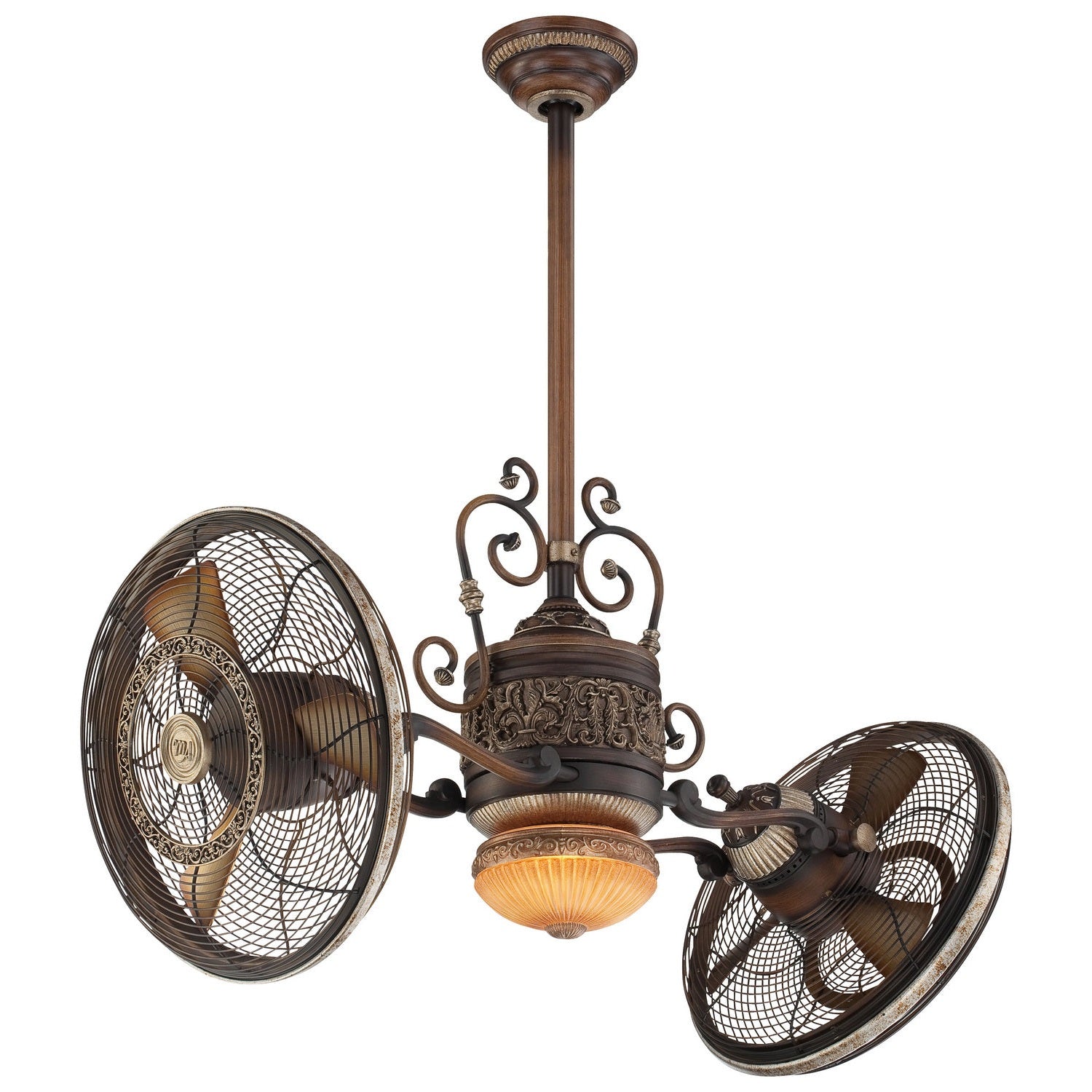 Minka Aire - F502L-BCW - 42"Performance Fan - Traditional Gryo Led - Belcaro Walnut