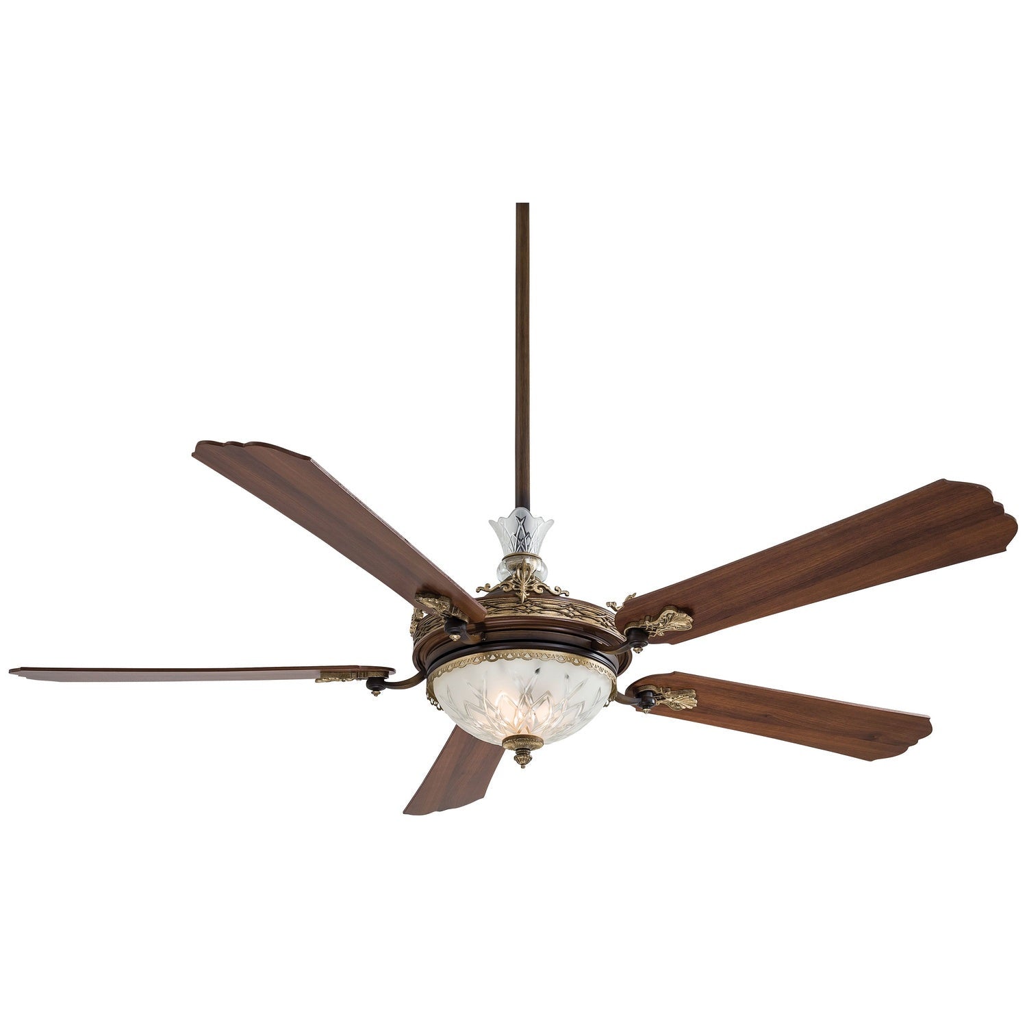 Minka Aire - F900L-BCW - 68"Ceiling Fan - Cristafano Led - Belcaro Walnut