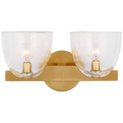 Visual Comfort Signature - ARN 2492HAB-CG - LED Wall Sconce - Carola - Hand-Rubbed Antique Brass