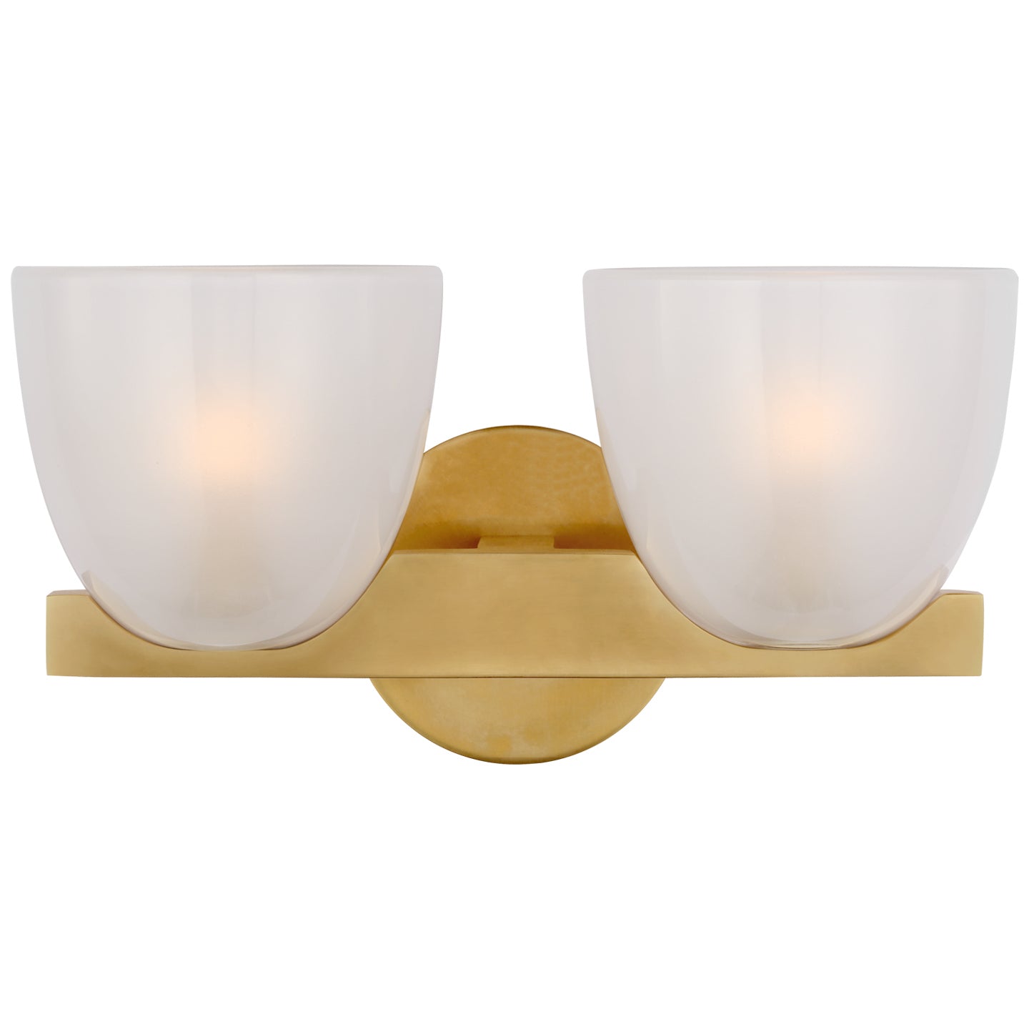 Visual Comfort Signature - ARN 2492HAB-FG - LED Wall Sconce - Carola - Hand-Rubbed Antique Brass