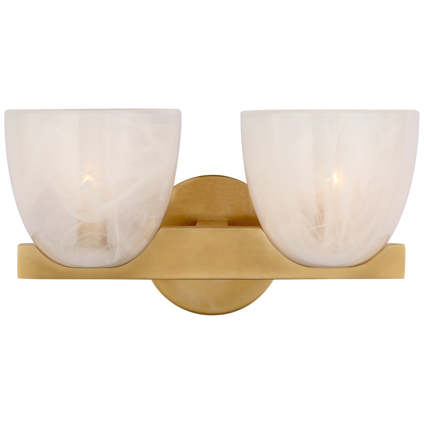 Visual Comfort Signature - ARN 2492HAB-WSG - LED Wall Sconce - Carola - Hand-Rubbed Antique Brass