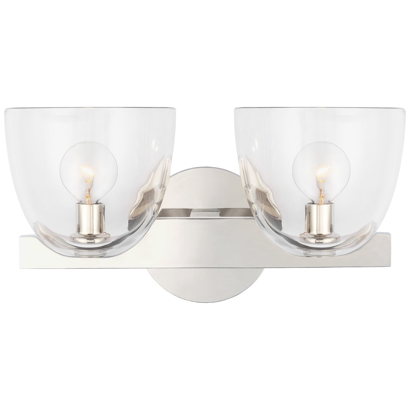 Visual Comfort Signature - ARN 2492PN-CG - LED Wall Sconce - Carola - Polished Nickel