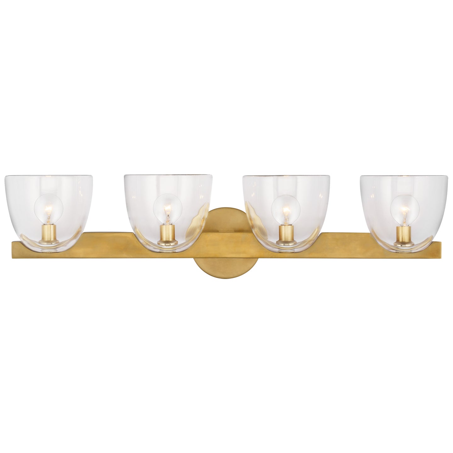 Visual Comfort Signature - ARN 2493HAB-CG - LED Wall Sconce - Carola - Hand-Rubbed Antique Brass