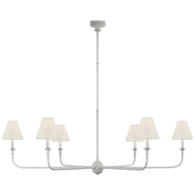 Visual Comfort Signature - TOB 5452PW-L - Six Light Chandelier - Piaf - Plaster White
