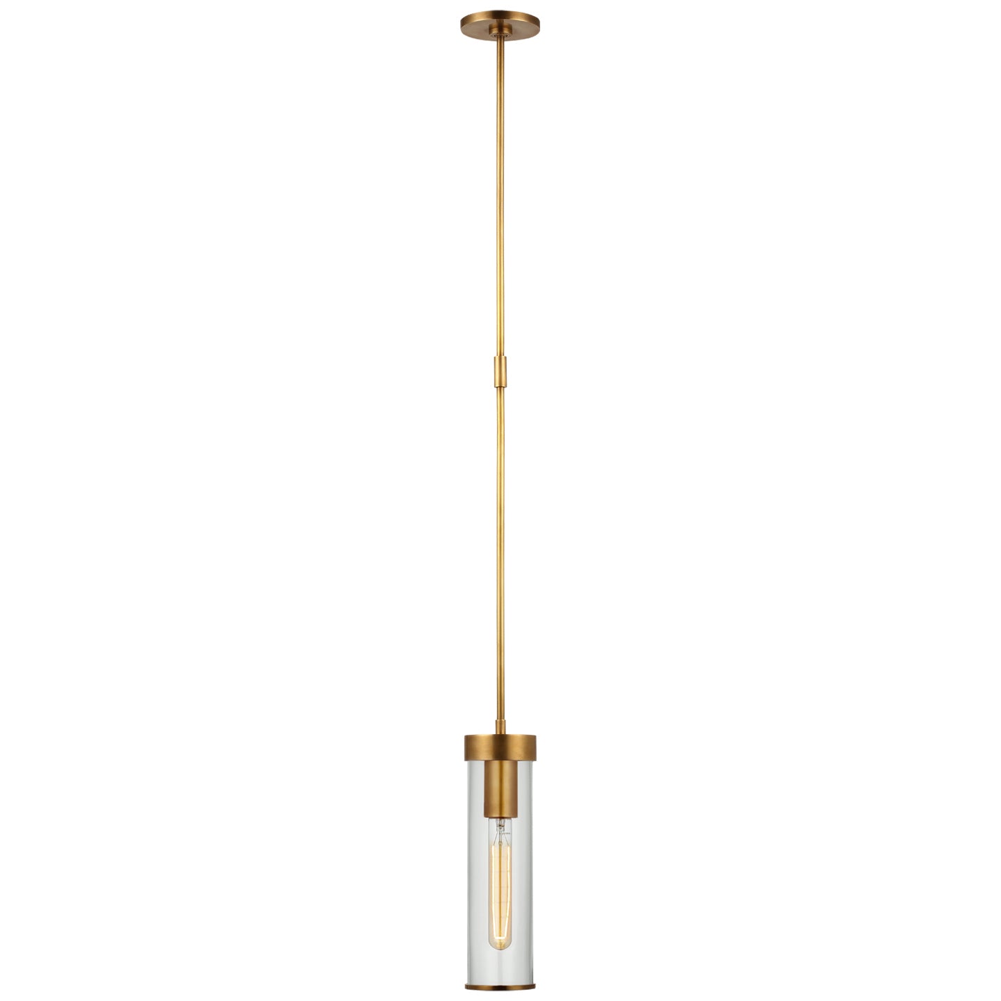 Visual Comfort Signature - KW 5116AB-CG - LED Pendant - Liaison - Antique-Burnished Brass