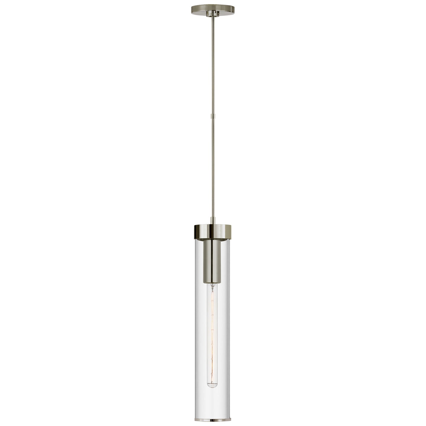 Visual Comfort Signature - KW 5118PN-CG - One Light Pendant - Liaison - Polished Nickel