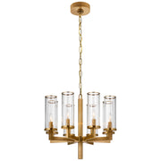 Visual Comfort Signature - KW 5200AB-CG - Eight Light Chandelier - Liaison - Antique-Burnished Brass
