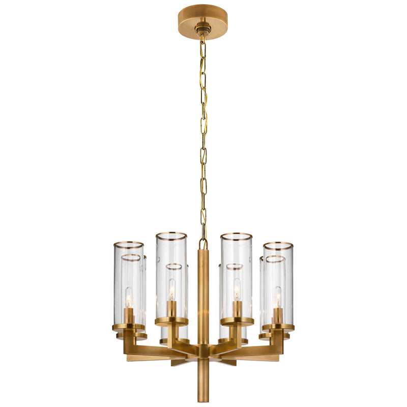Visual Comfort Signature - KW 5200AB-CG - Eight Light Chandelier - Liaison - Antique-Burnished Brass