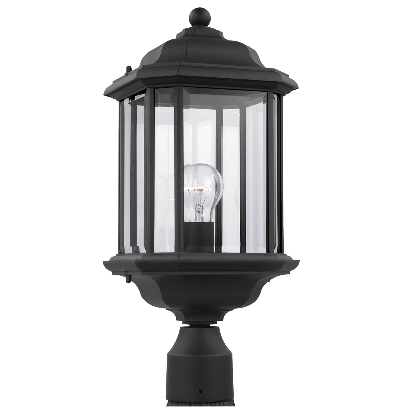 Generation Lighting - 82029-12 - One Light Outdoor Post Lantern - Kent - Black