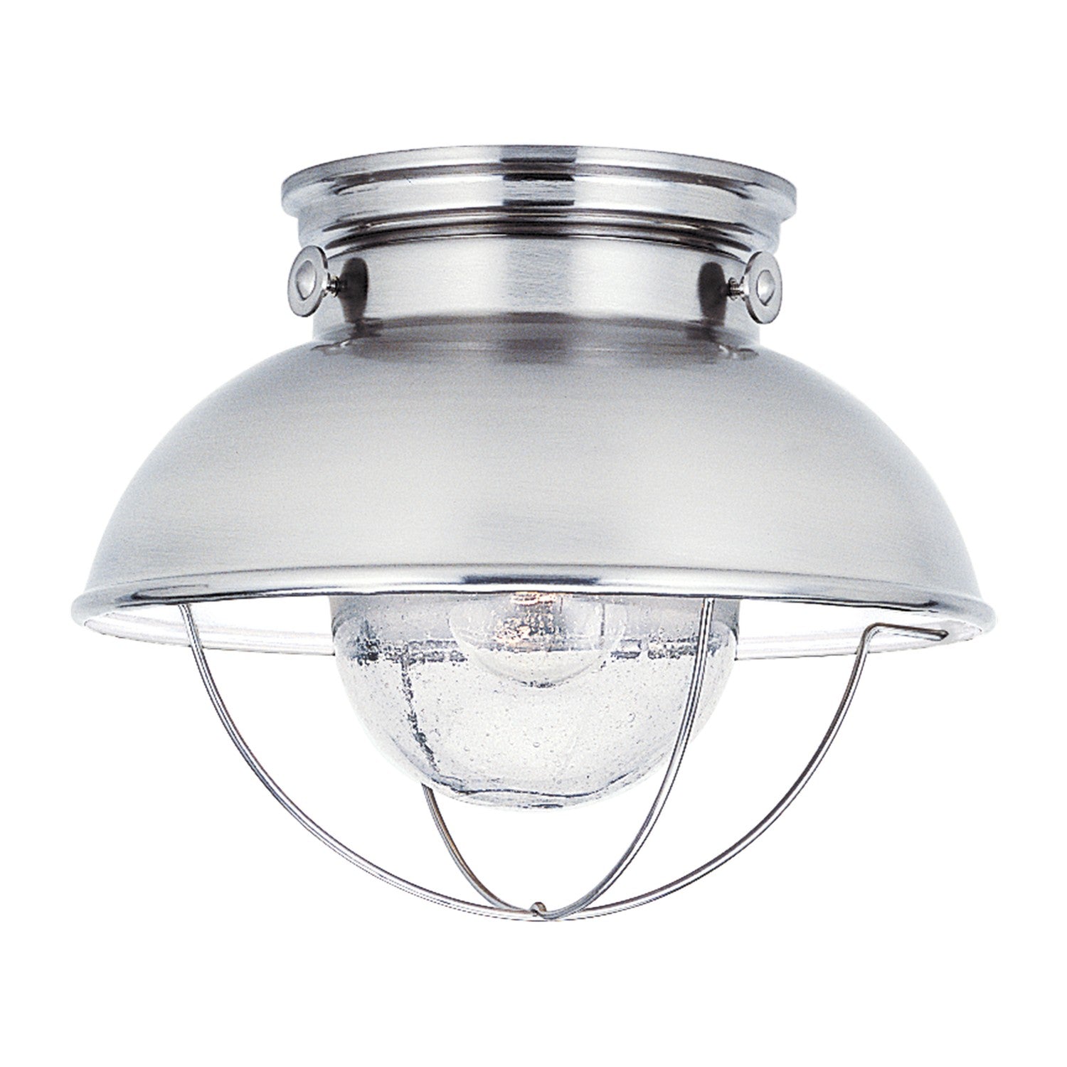 Generation Lighting - 8869-98 - One Light Outdoor Flush Mount - Sebring - Brushed Stainless