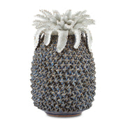 Currey and Company - 1200-0480 - Pineapple - Waikiki Collection - Blue/White