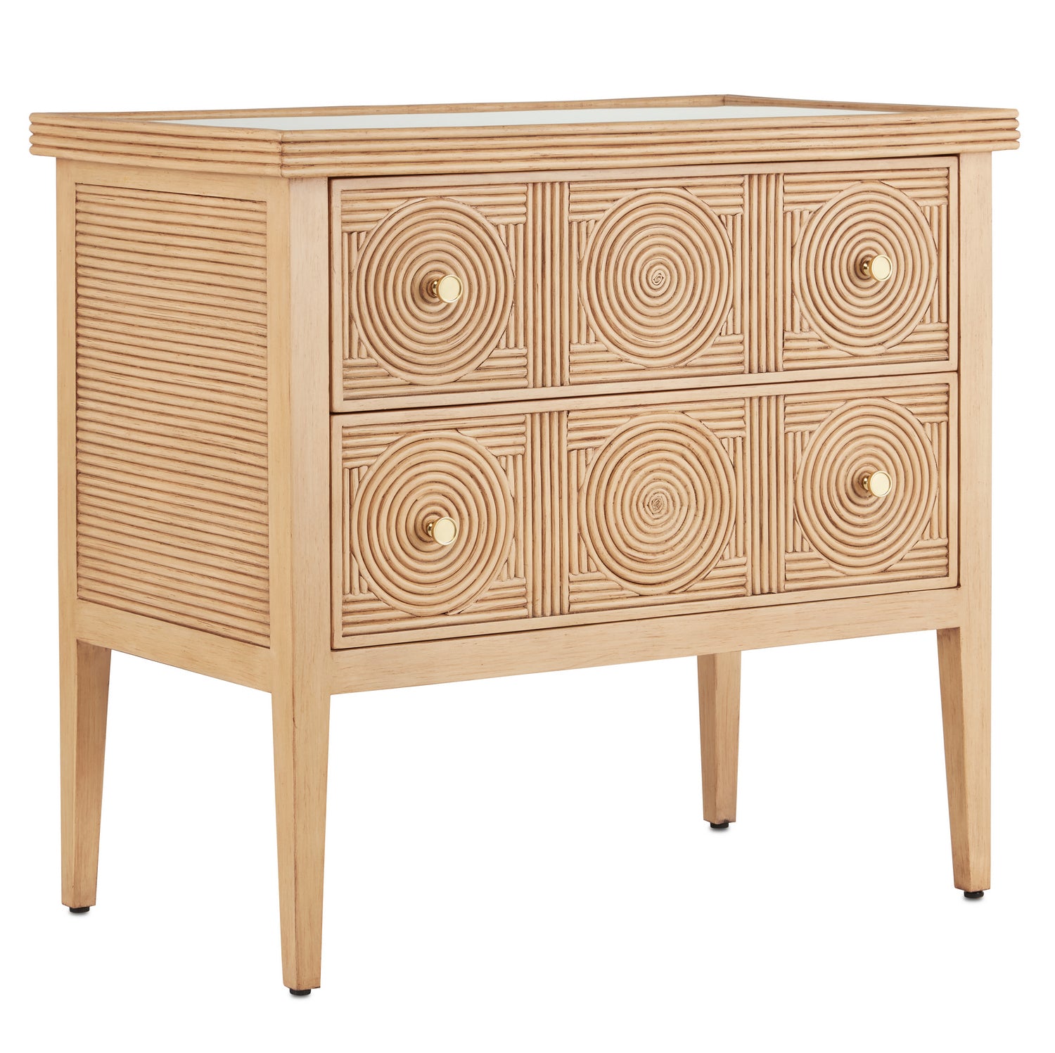 Currey and Company - 3000-0204 - Chest - Santos Collection - Sea Sand