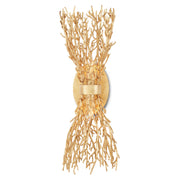 Currey and Company - 5000-0200 - Two Light Wall Sconce - Sea Fan Collection - Gold Gilt